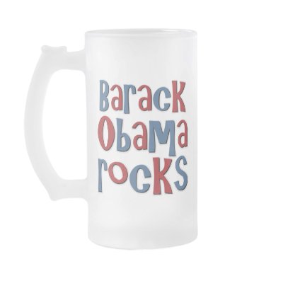 Barack Obama Rocks Tees and Gifts Mugs by TeeShirtsTShirts