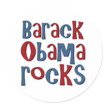 Barack Obama Rocks Tees and Gifts stickers by TeeShirtsTShirts Barack Obama Rocks Tees and Gifts stickers