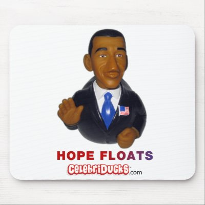 Barack Obama Rubber Duck MousePad by celebriducks
