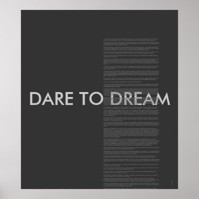 Barack Obama’s Victory Speech "dare to dream" Print by El_Moro_Flamenco