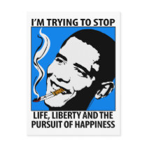 Barack Obama Satire / Parody Postcard by JustRightWing Barack Obama Satire / Parody Postcard