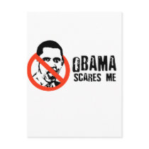BARACK OBAMA SCARES ME postcards