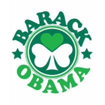 Barack Obama Shamrock Heart t-shirts