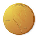 Barack Obama Shiny Penny Circular Magnet by Sonny399 Barack Obama Shiny Penny Circular Magnet