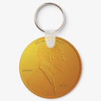 Barack Obama Shiny Penny Key Chain 2 keychains by Sonny399 Barack Obama Shiny Penny Key Chain 2 keychains