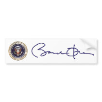 Barack Obama Signature bumper stickers by talliktok_katauyak Barack Obama Signature bumper stickers