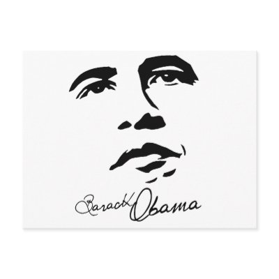 Barack Obama Signature Post Cards by obama_tshirts