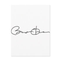 Barack Obama Signature postcards by CapitolAnnex Barack Obama Signature postcards