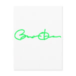 Barack Obama Signature Series (Green) Postcard