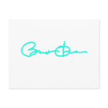 Barack Obama Signature Series (Light Blue) Post Card