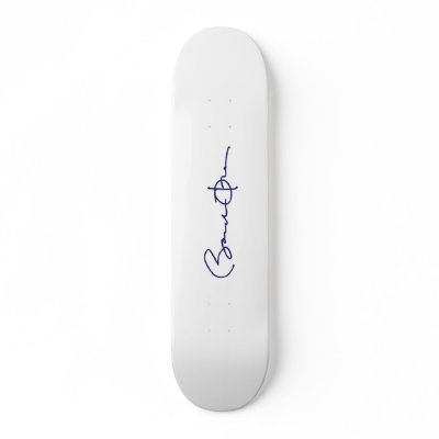 Barack Obama Signature Skate Board Deck by talliktok_katauyak