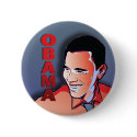Barack Obama Silver buttons by spacedust Barack Obama Silver buttons