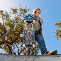 Barack Obama Skateboard Deck #1 by phimedia Barack Obama Skateboard Deck #1