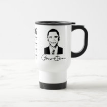 Barack Obama Sketch - Traval Mug