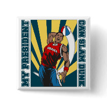 Barack Obama Slam Dunk buttons