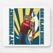 Barack Obama Slam Dunk Mouse Mats