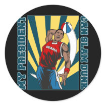 Barack Obama Slam Dunk Stickers