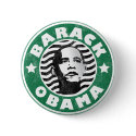 Barack Obama Star Caffeine buttons by spacedust Barack Obama Star Caffeine buttons