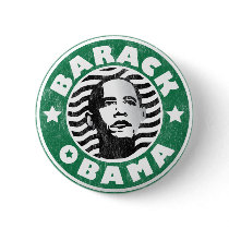 Barack Obama Star Caffeine buttons by spacedust Barack Obama Star Caffeine buttons