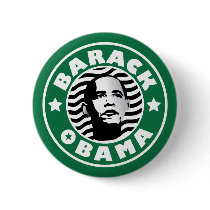 Barack Obama Star Caffeine buttons by spacedust Barack Obama Star Caffeine buttons