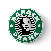 Barack Obama Star Caffeine buttons by spacedust Barack Obama Star Caffeine buttons