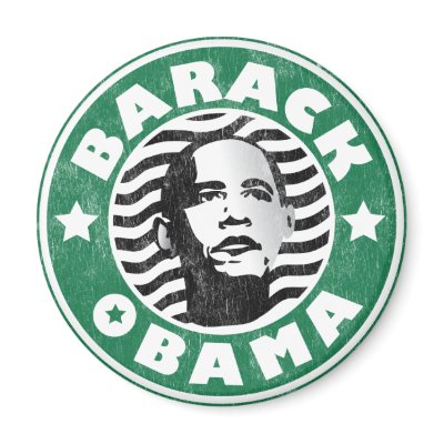 Barack Obama Star Caffeine Magnet by spacedust