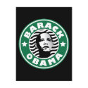 Barack Obama Star Caffeine postcards by spacedust Barack Obama Star Caffeine postcards