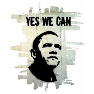 Barack Obama. Stencil background concrete T-shirt by thezeegn