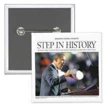 Barack Obama: Step in History Button