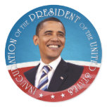 Barack Obama Round Stickers