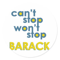 Barack Obama Round Stickers