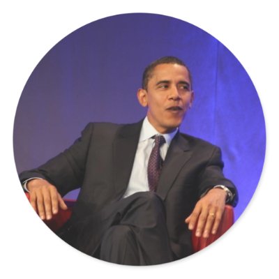 Barack Obama Round Stickers by pantavila