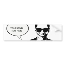 Barack Obama Sunglasses bumper stickers by Politicaltshirts Barack Obama Sunglasses bumper stickers