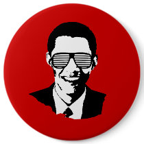 Barack Obama Sunglasses buttons by obamashirts Barack Obama Sunglasses buttons