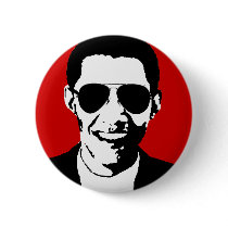 Barack Obama sunglasses buttons by ElectionGear Barack Obama sunglasses buttons