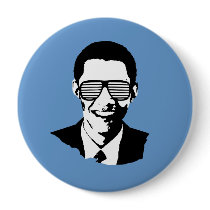 Barack Obama Sunglasses buttons by obamashirts Barack Obama Sunglasses buttons
