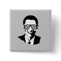Barack Obama Sunglasses buttons by obamashirts Barack Obama Sunglasses buttons