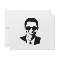Barack Obama Sunglasses Custom Invites
