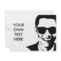 Barack Obama Sunglasses invitations by Politicaltshirts Barack Obama Sunglasses invitations
