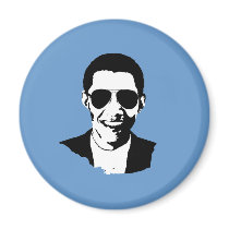 Barack Obama sunglasses magnets by ElectionGear Barack Obama sunglasses magnets