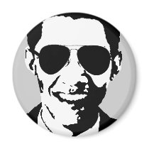 Barack Obama sunglasses magnets by ElectionGear Barack Obama sunglasses magnets