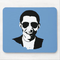 Barack Obama sunglasses mousepads by ElectionGear Barack Obama sunglasses mousepads