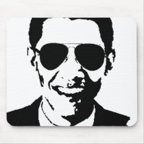 Barack Obama sunglasses mousepads by ElectionGear Barack Obama sunglasses mousepads
