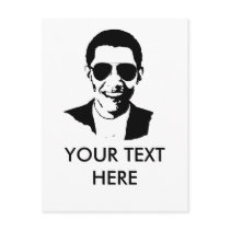 Barack Obama sunglasses postcards by ElectionGear Barack Obama sunglasses postcards
