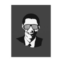 Barack Obama Sunglasses postcards by obamashirts Barack Obama Sunglasses postcards