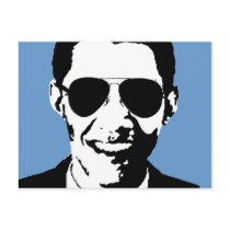 Barack Obama sunglasses postcards by ElectionGear Barack Obama sunglasses postcards