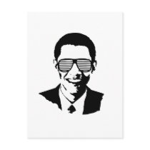 Barack Obama Sunglasses postcards by obamashirts Barack Obama Sunglasses postcards