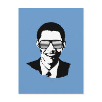 Barack Obama Sunglasses postcards by obamashirts Barack Obama Sunglasses postcards
