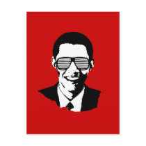 Barack Obama Sunglasses postcards by obamashirts Barack Obama Sunglasses postcards