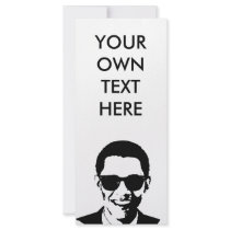 Barack Obama Sunglasses rack cards by Politicaltshirts Barack Obama Sunglasses rack cards